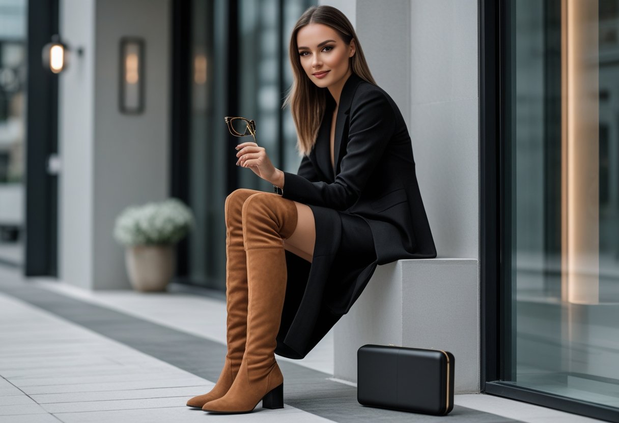 Saadan matcher du dine lange stoevler med et stilfuldt brilleetui